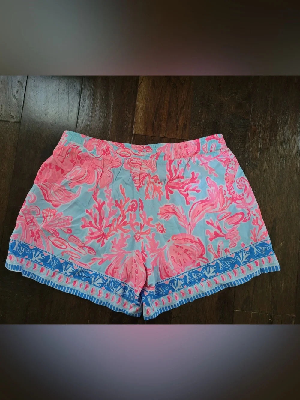 Lilly Pulitzer Katia Shorts Shell We Dance Engineered Seasalt Blue Size S-NWT - Picture 5 of 7